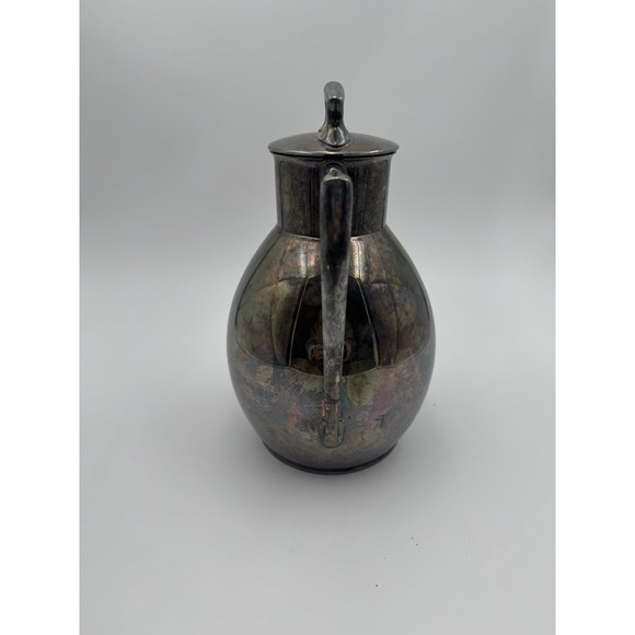 Vintage Teapot Silverplated MCM Coffee Pitcher L. B. Smith 1806 - Picture 5 of 6
